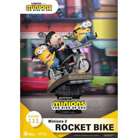 Beast Kingdom Los Minions 2 diorama Rocket Bike - D-Stage Story Book Series