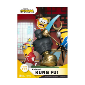 Reino Bestia Los Minions 2 ¡Diorama de Kung Fu! - Serie de libros de cuentos D-Stage