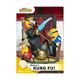 Reino Bestia Los Minions 2 ¡Diorama de Kung Fu! - Serie de libros de cuentos D-Stage