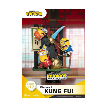 Reino Bestia Los Minions 2 ¡Diorama de Kung Fu! - Serie de libros de cuentos D-Stage