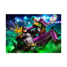Sideshow DC Comics print - Art Print Batman vs The Joker 46 x 61 cm - sin marco