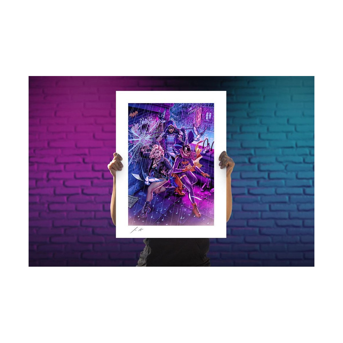 Sideshow DC Comics print - Art Print Birds of Prey by John Keaveney 46 x 61 cm - sin marco
