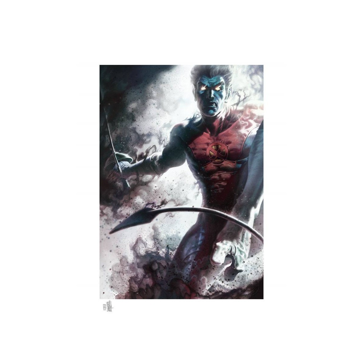 Sideshow Marvel X-Men print - Art Print Nightcrawler - 46 x 61 cm - sin marco