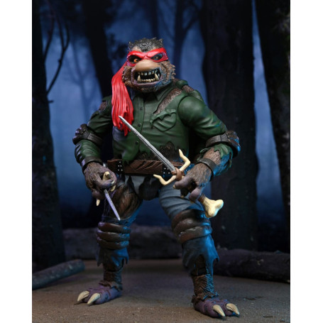NECA - Ultimate Raphael como El Hombre Lobo - Universal Monsters x TMNT