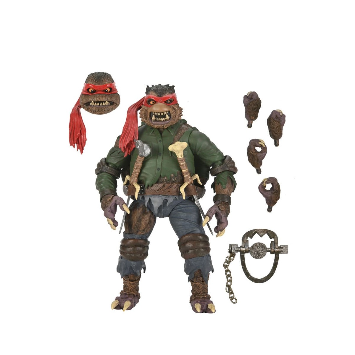 NECA - Ultimate Raphael como El Hombre Lobo - Universal Monsters x TMNT