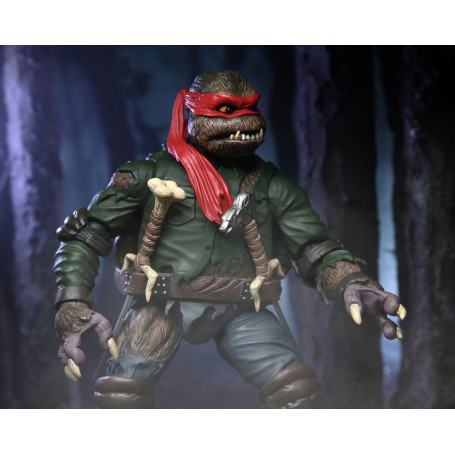 NECA - Ultimate Raphael como El Hombre Lobo - Universal Monsters x TMNT