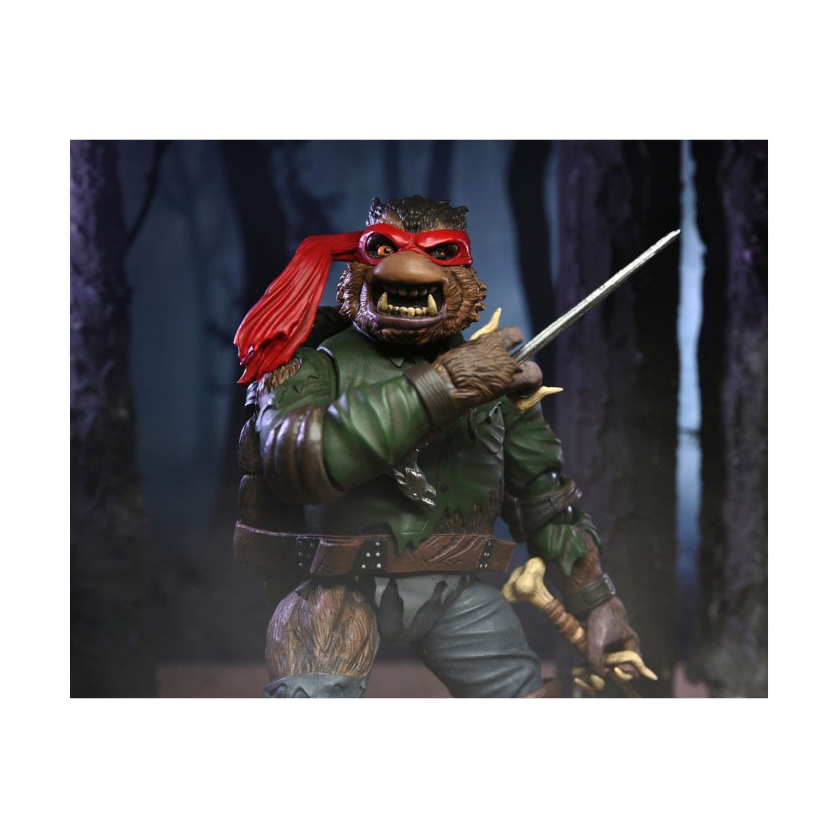 NECA - Ultimate Raphael como El Hombre Lobo - Universal Monsters x TMNT