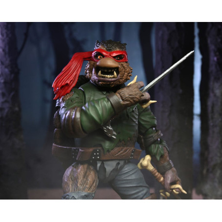 NECA - Ultimate Raphael como El Hombre Lobo - Universal Monsters x TMNT