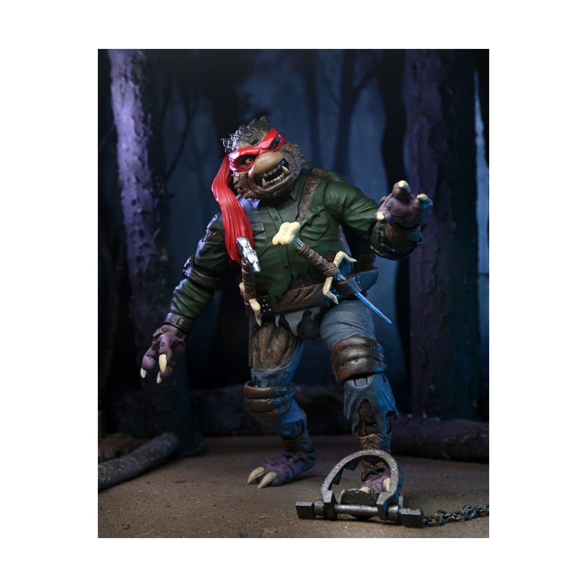 NECA - Ultimate Raphael como El Hombre Lobo - Universal Monsters x TMNT
