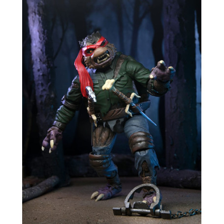 NECA - Ultimate Raphael como El Hombre Lobo - Universal Monsters x TMNT