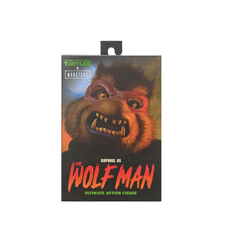 NECA - Ultimate Raphael como El Hombre Lobo - Universal Monsters x TMNT