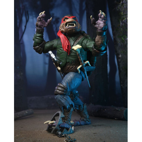 NECA - Ultimate Raphael como El Hombre Lobo - Universal Monsters x TMNT