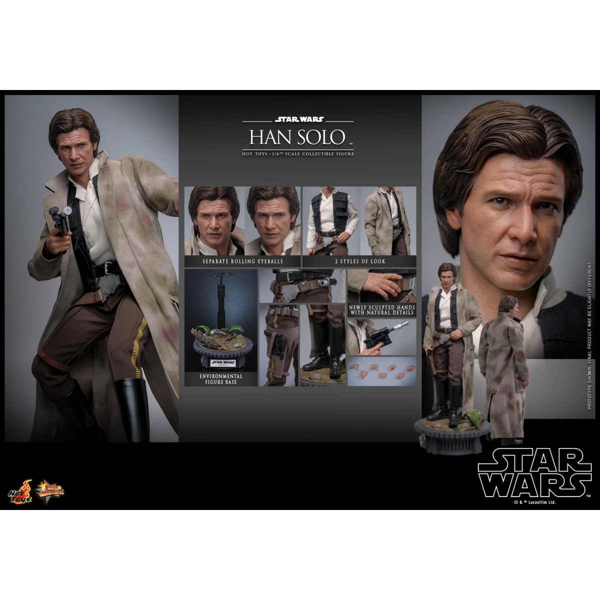 Hot Toys Star Wars El Retorno del Jedi - Movie Masterpiece 1/6 Han Solo