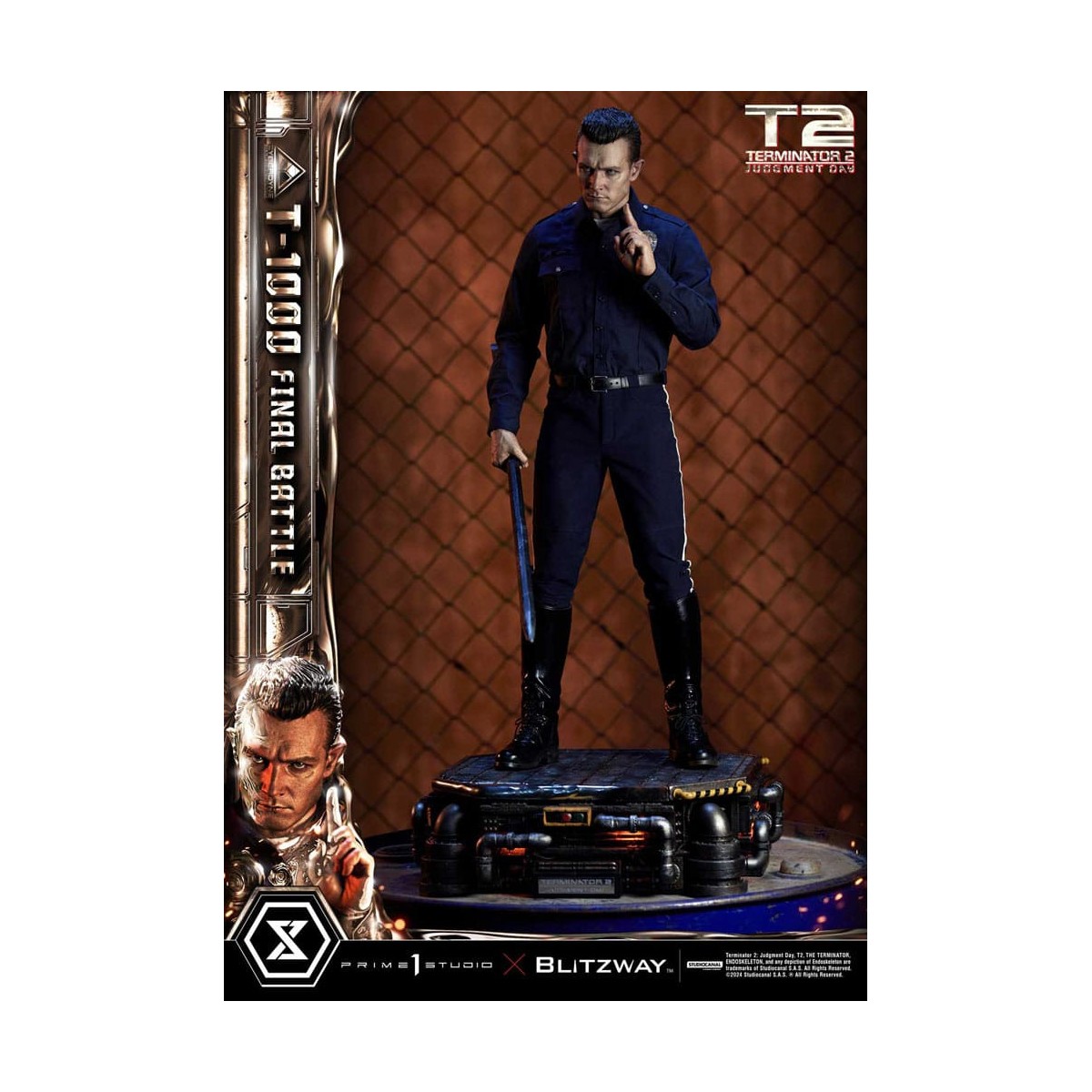 Prime 1 - Terminator 2 Judgment Day T-1000 Final Battle Deluxe Bonus Version - Museum Masterline Series 1/3