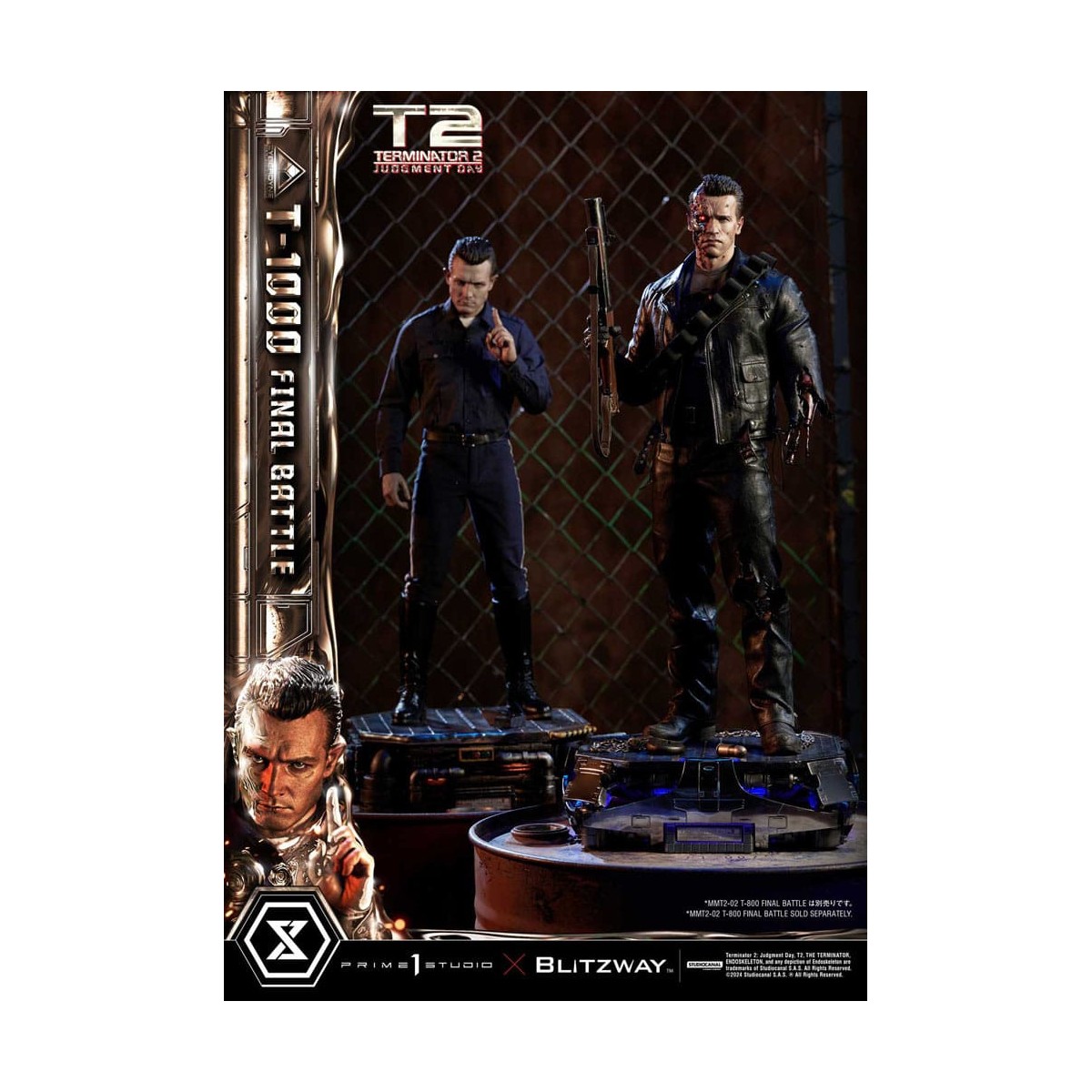 Prime 1 - Terminator 2 Judgment Day T-1000 Final Battle Deluxe Bonus Version - Museum Masterline Series 1/3
