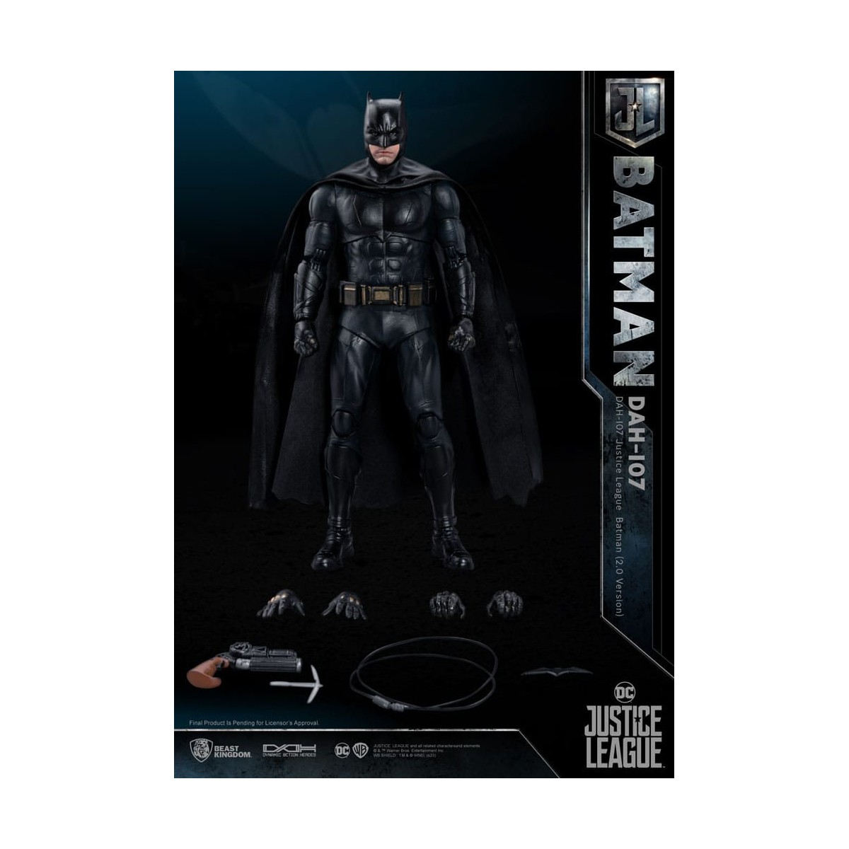 Beast Kingdom - Batman Liga de la Justicia - figura de acción 1/9 Dynamic Action Heroes