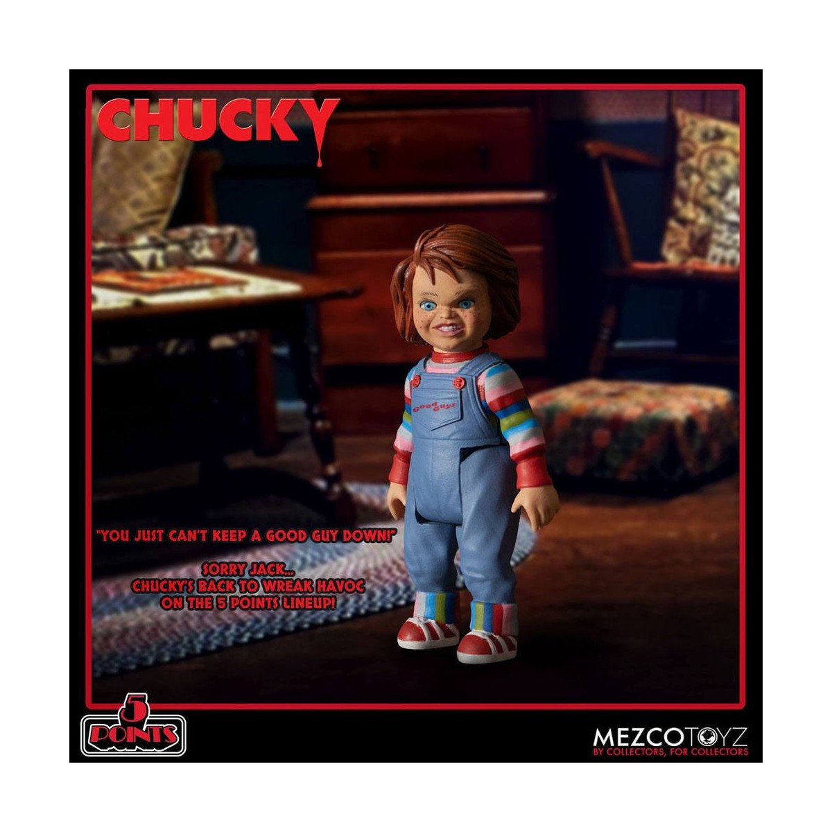Mezco 5 Puntos - Chucky Deluxe set de figuras - Child's Play