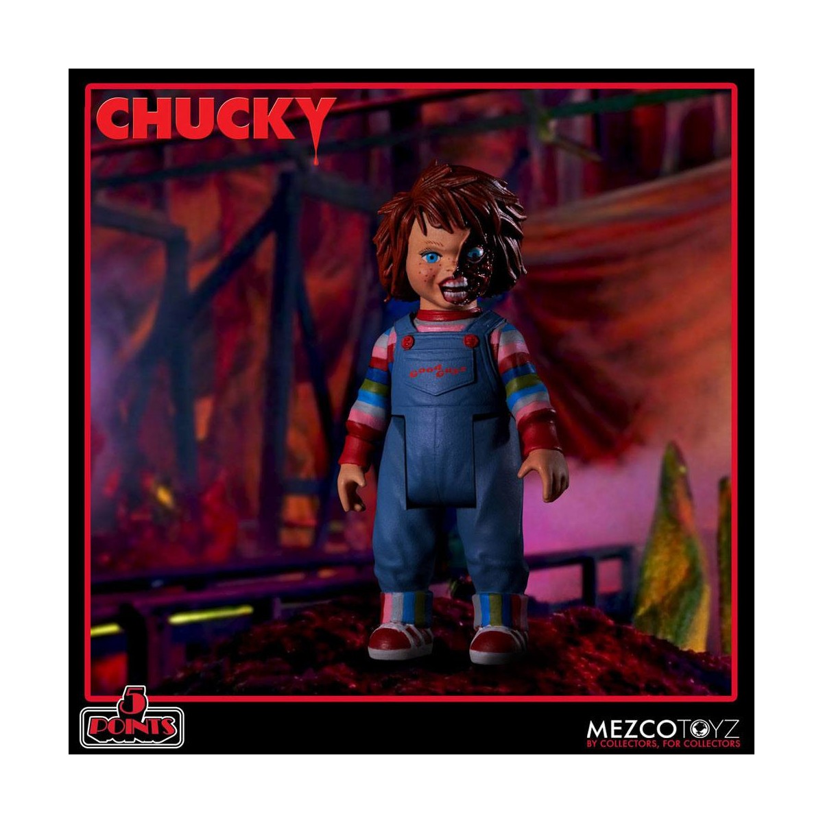 Mezco 5 Puntos - Chucky Deluxe set de figuras - Child's Play