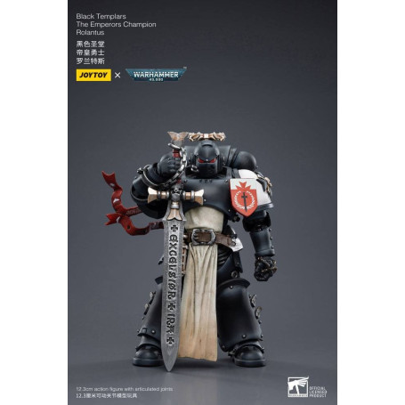 JoyToy Marines Espaciales - Templarios Negros - El Campeón del Emperador Rolantus 1/18 - Warhammer 40K