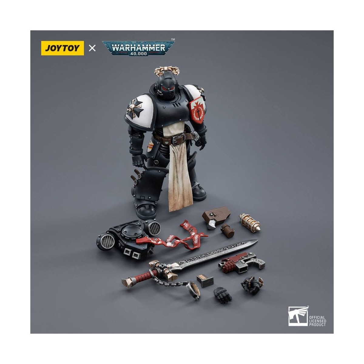 JoyToy Marines Espaciales - Templarios Negros - El Campeón del Emperador Rolantus 1/18 - Warhammer 40K