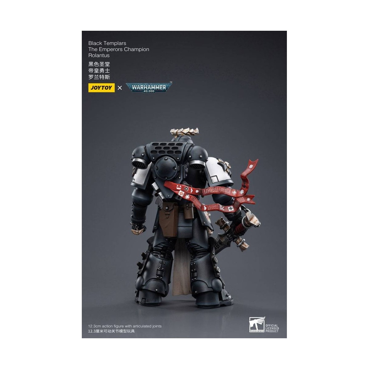 JoyToy Marines Espaciales - Templarios Negros - El Campeón del Emperador Rolantus 1/18 - Warhammer 40K