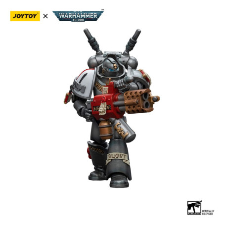JoyToy Space marines - Grey Knights - Escuadra Interceptor Interceptor con Incinerador 1/18 - Warhammer 40K