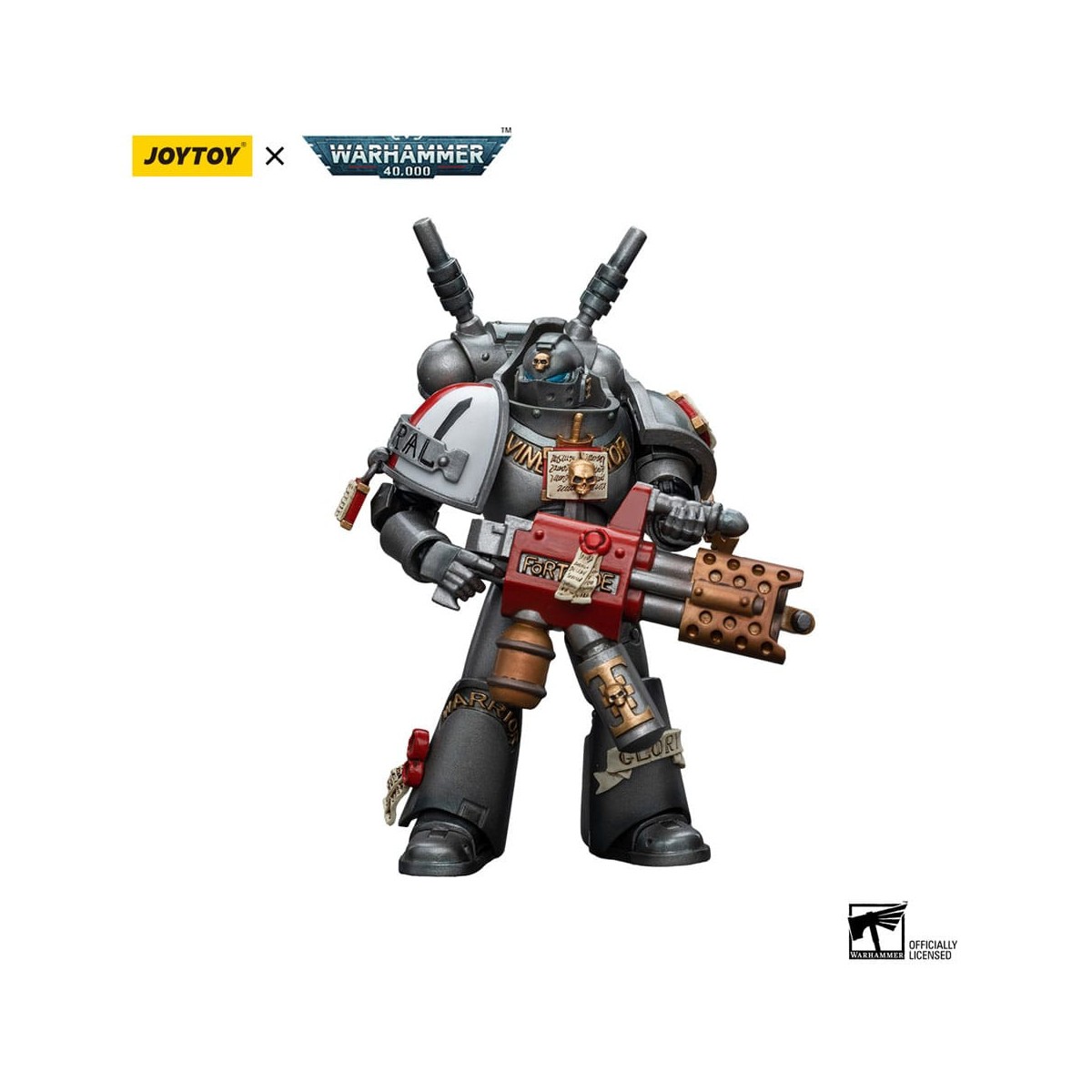JoyToy Space marines - Grey Knights - Escuadra Interceptor Interceptor con Incinerador 1/18 - Warhammer 40K