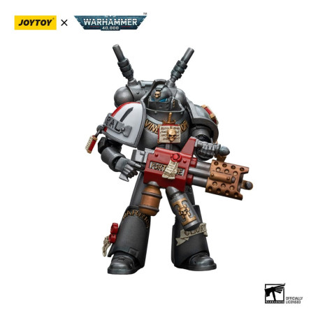 JoyToy Space marines - Grey Knights - Escuadra Interceptor Interceptor con Incinerador 1/18 - Warhammer 40K
