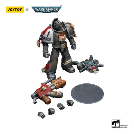 JoyToy Space marines - Grey Knights - Escuadra Interceptor Interceptor con Incinerador 1/18 - Warhammer 40K