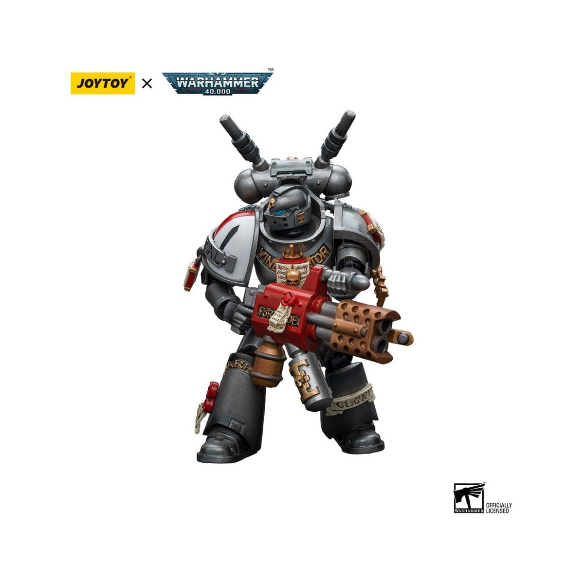 JoyToy Space marines - Grey Knights - Escuadra Interceptor Interceptor con Incinerador 1/18 - Warhammer 40K