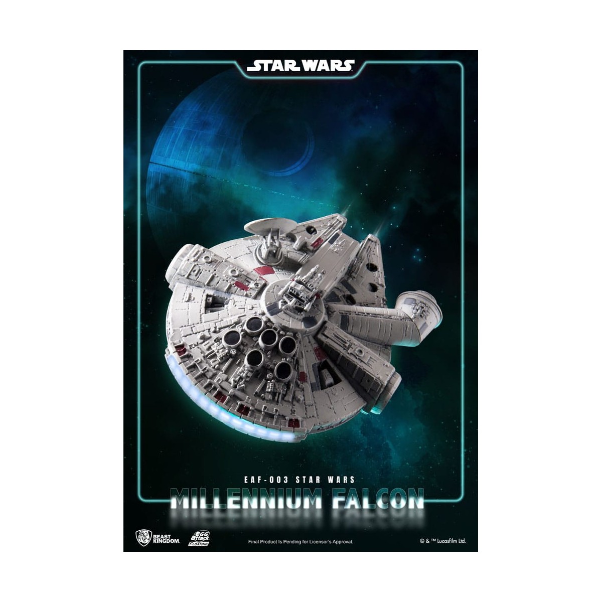 Beast Kingdom - Huevo Ataque Halcón Milenario Flotante - Star Wars El Imperio Contraataca