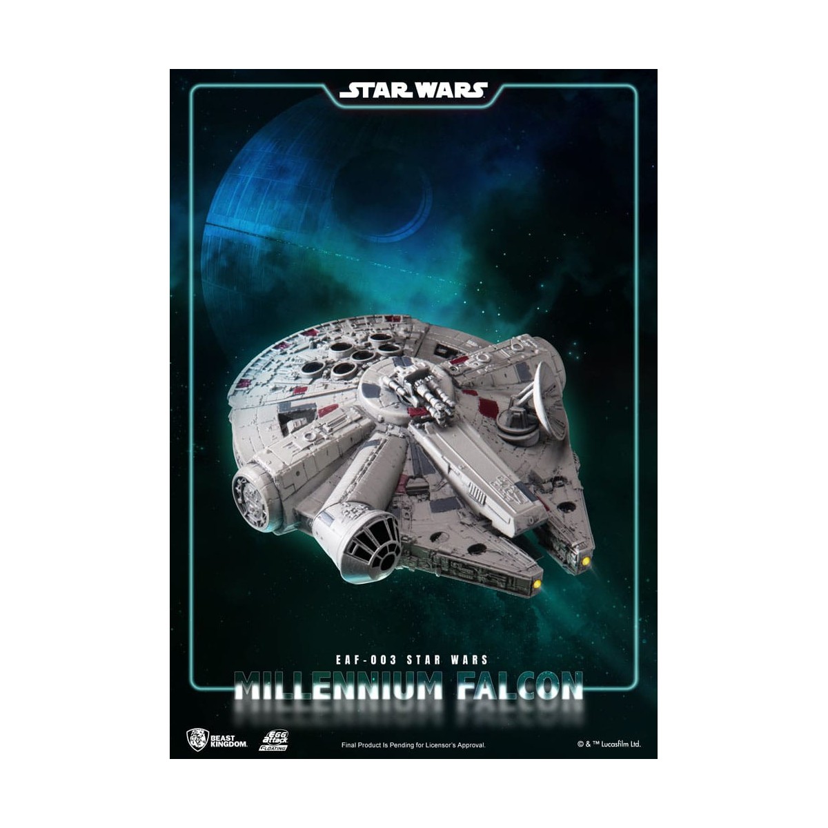 Beast Kingdom - Huevo Ataque Halcón Milenario Flotante - Star Wars El Imperio Contraataca