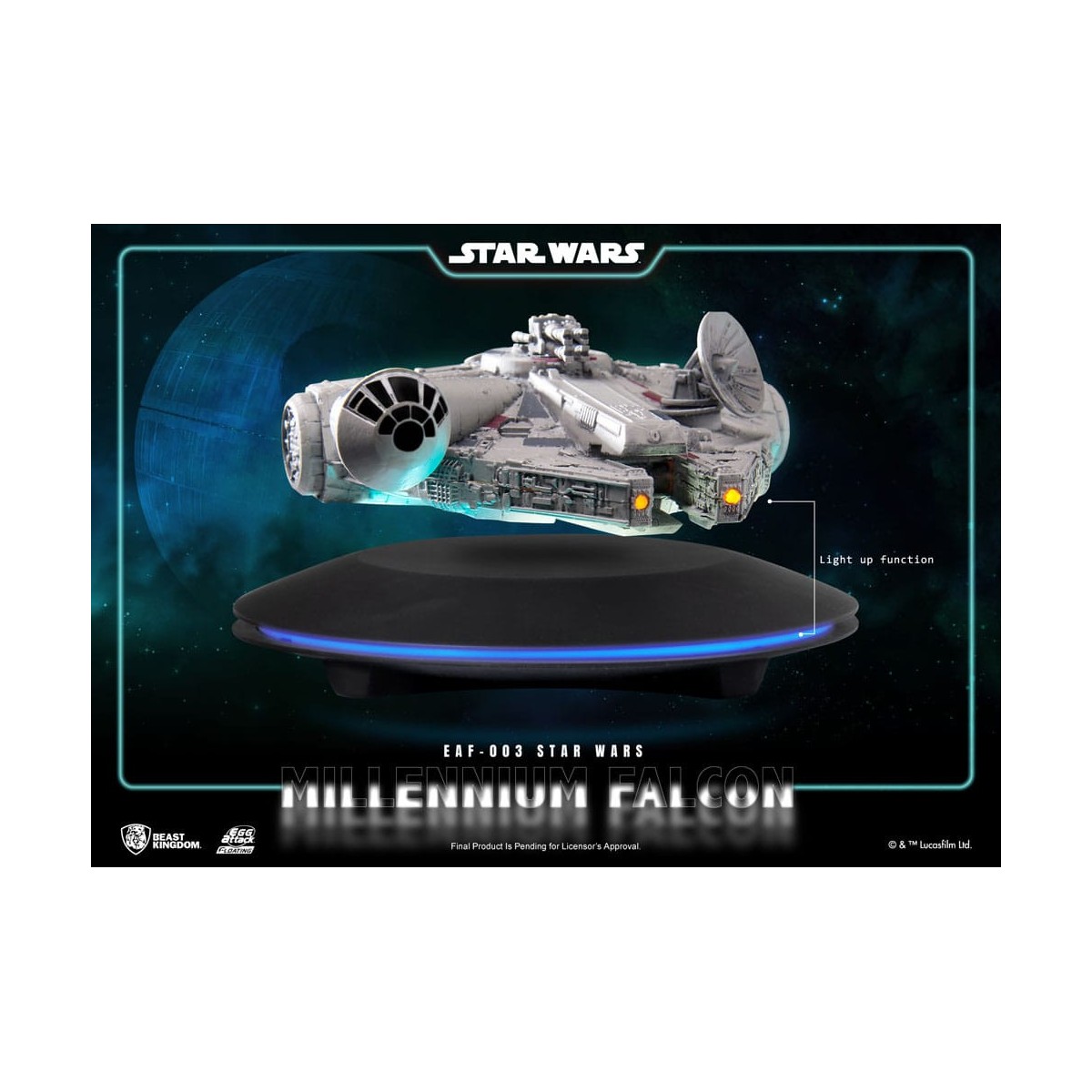 Beast Kingdom - Huevo Ataque Halcón Milenario Flotante - Star Wars El Imperio Contraataca