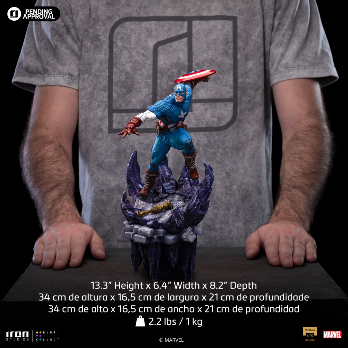 Iron Studios Marvel - Capitán América - Deluxe Art Escala 1/10
