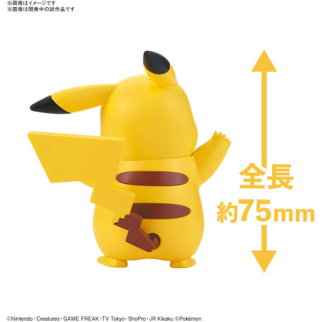 Bandai - Pokepla 01 - PIKACHU Model Kit Pokemon