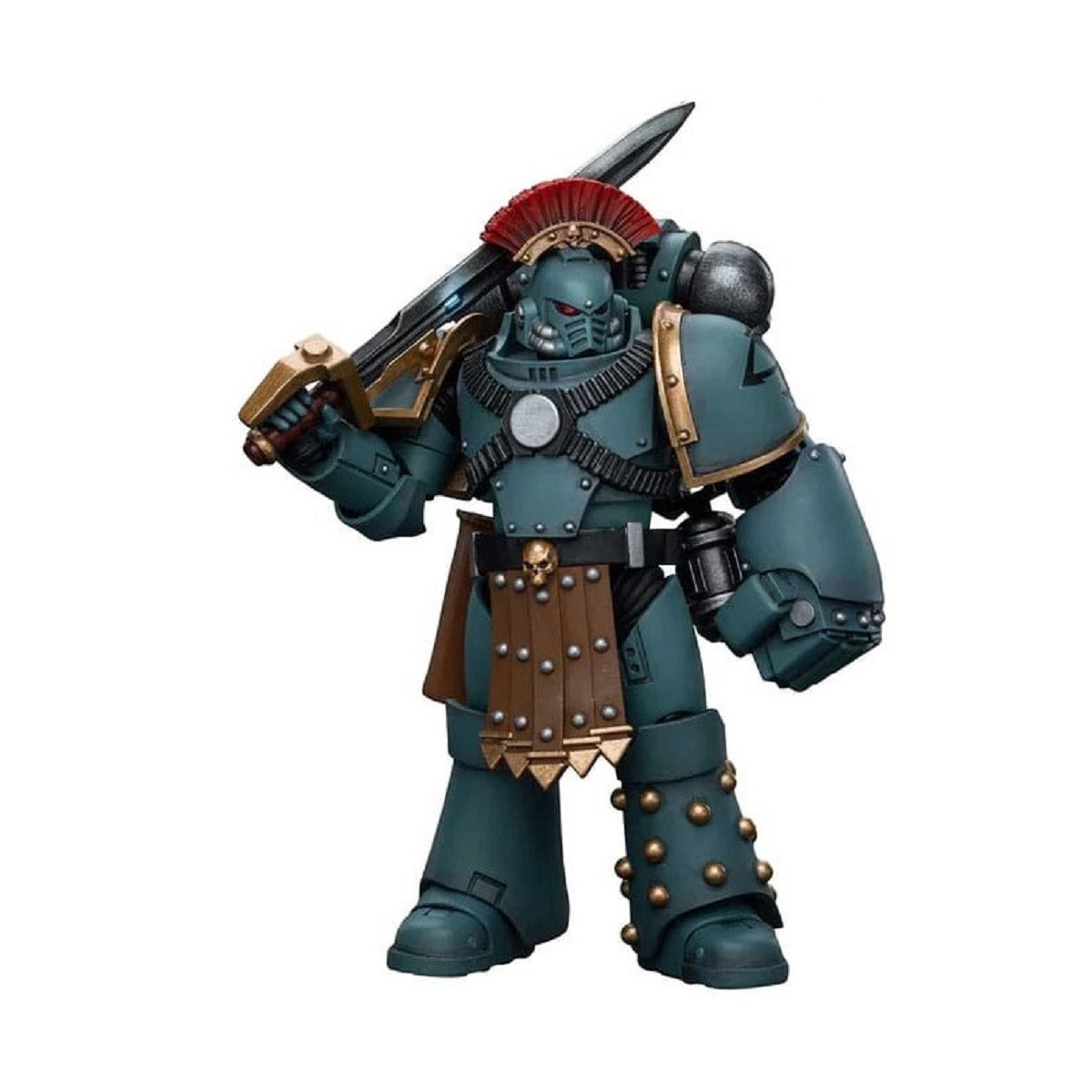 JoyToy Marines Espaciales - Hijos de Horus - MKIV Sargento de Escuadra Táctica con Puño de Poder 1/18 - Warhammer 40K