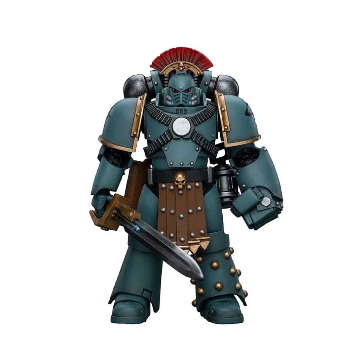 JoyToy Marines Espaciales - Hijos de Horus - MKIV Sargento de Escuadra Táctica con Puño de Poder 1/18 - Warhammer 40K