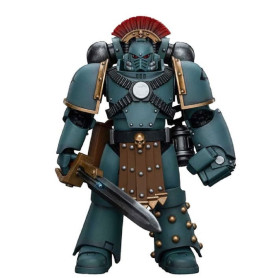 JoyToy Marines Espaciales - Hijos de Horus - MKIV Sargento de Escuadra Táctica con Puño de Poder 1/18 - Warhammer 40K