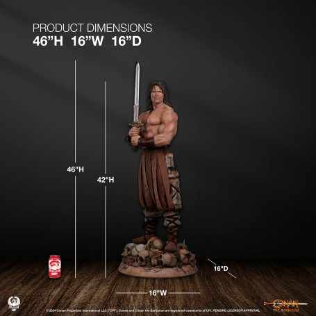 PCS Collectibles - Estatua CONAN a escala 1/2