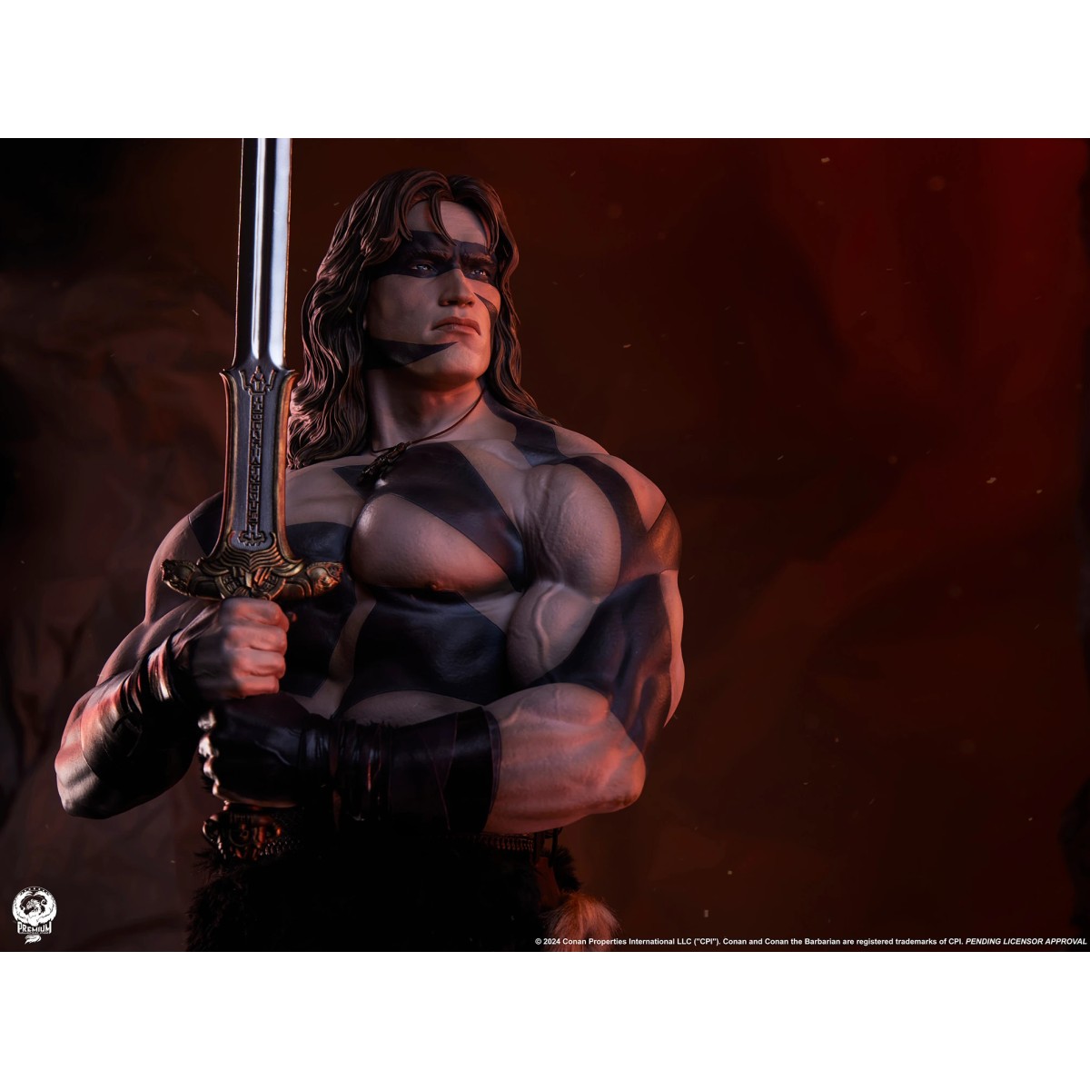 PCS Collectibles - CONAN WARPAINT estatua a escala 1/2