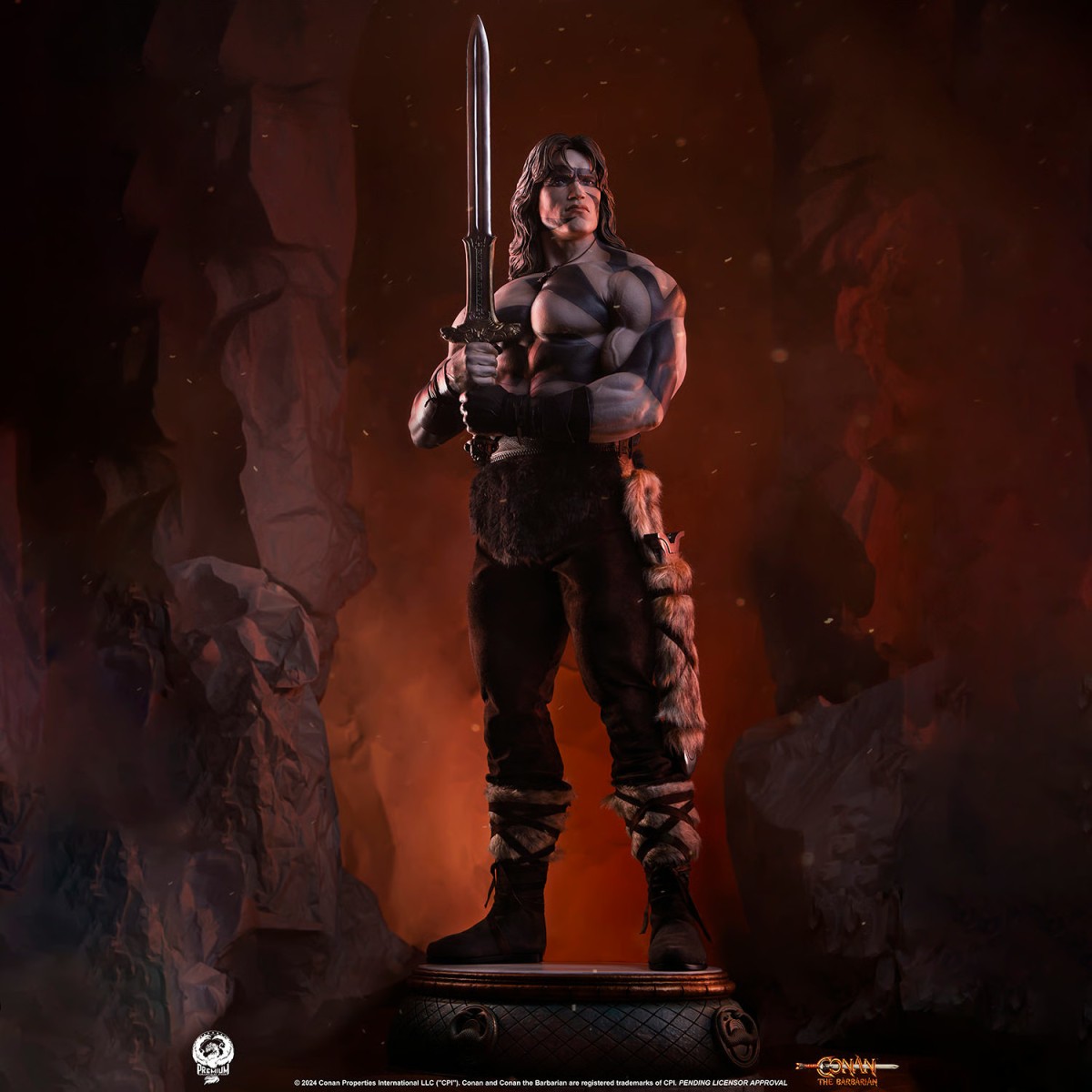 PCS Collectibles - CONAN WARPAINT estatua a escala 1/2