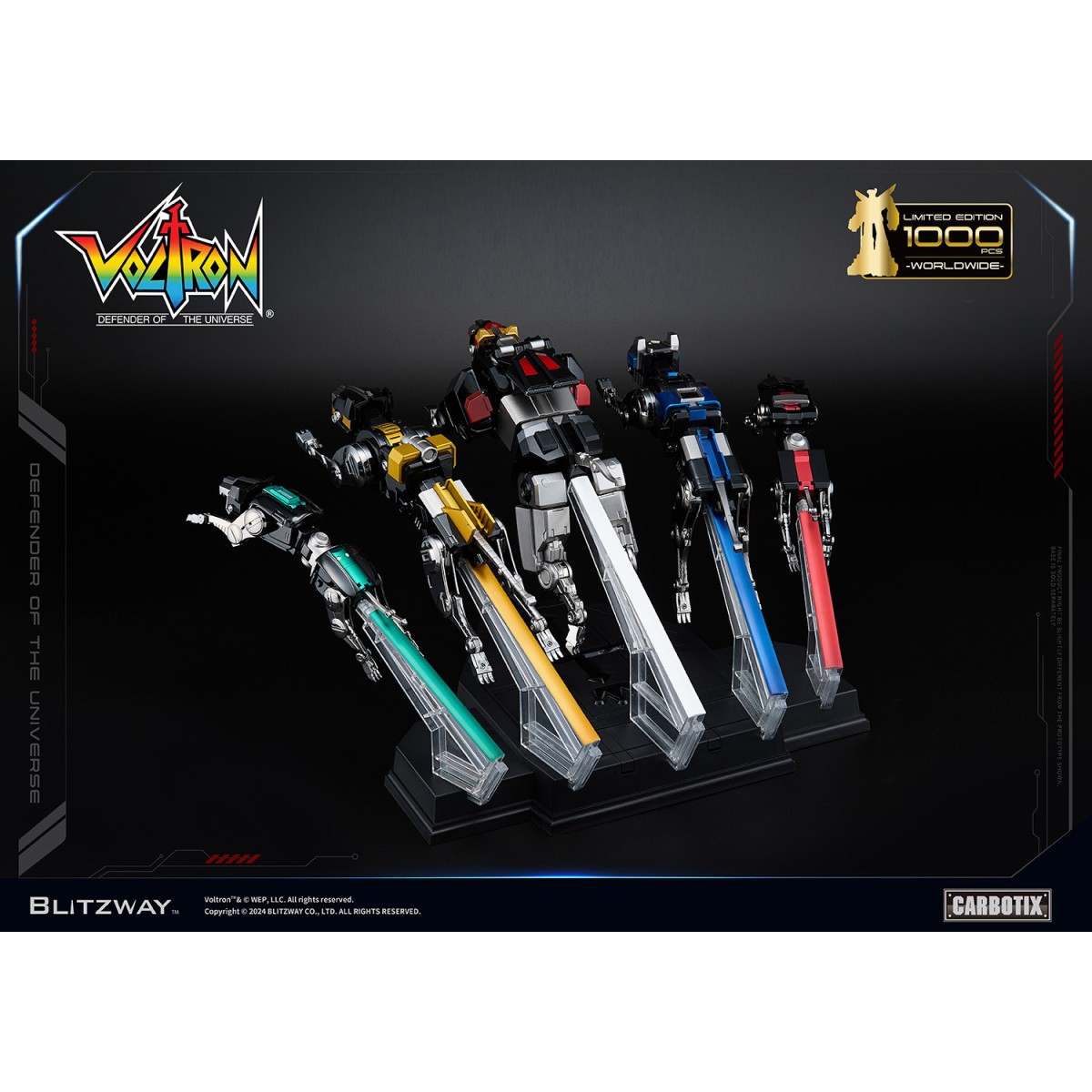 Blitzway - BLACK VOLTRON - Voltron: Defensor del Universo figura de acción Carbotix