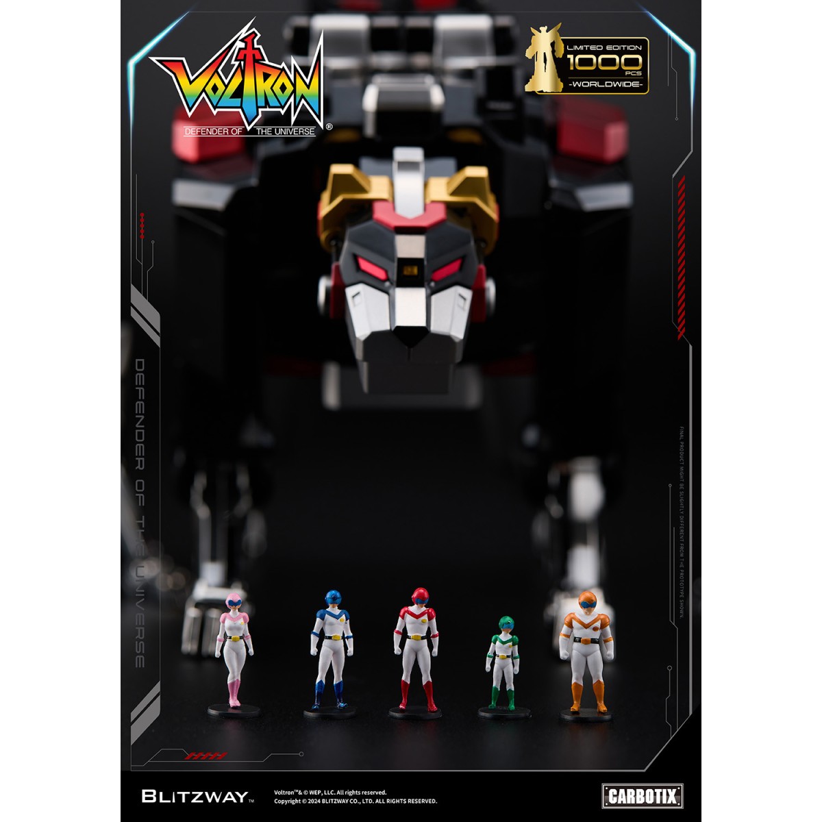 Blitzway - BLACK VOLTRON - Voltron: Defensor del Universo figura de acción Carbotix