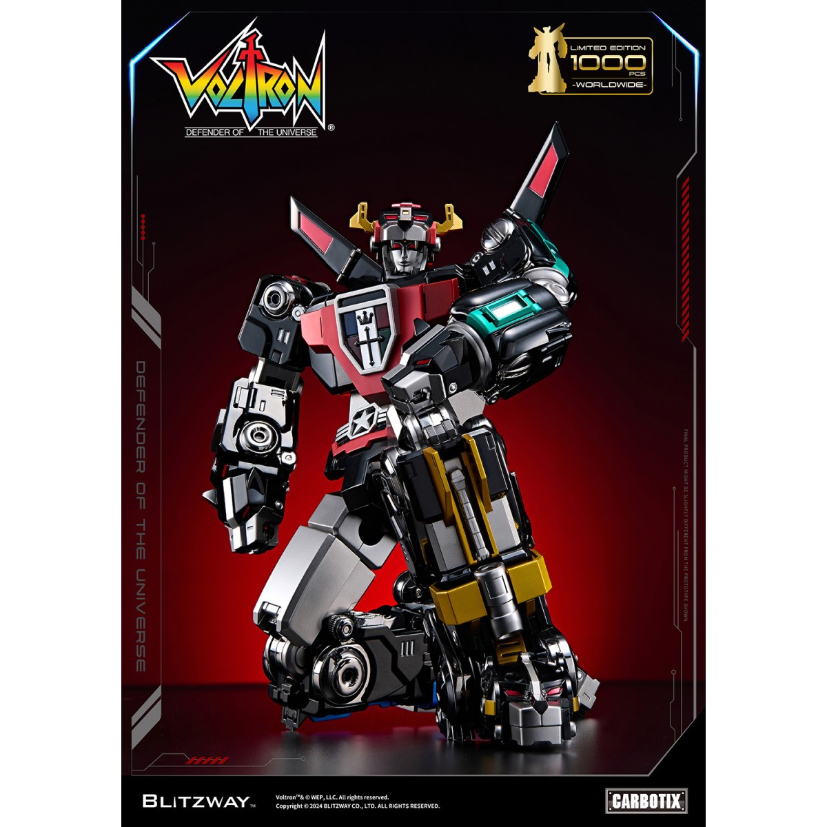 Blitzway - BLACK VOLTRON - Voltron: Defensor del Universo figura de acción Carbotix