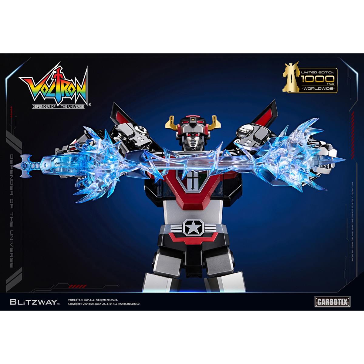 Blitzway - BLACK VOLTRON - Voltron: Defensor del Universo figura de acción Carbotix