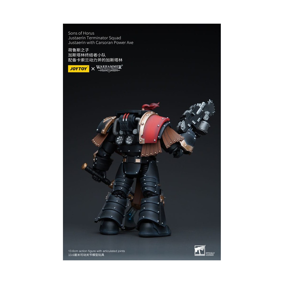 JoyToy - Hijos de Horus - Escuadra Terminator Justaerin - Justaerin con Hacha de Poder Carsoran 1/18 - La Herejía de Horus