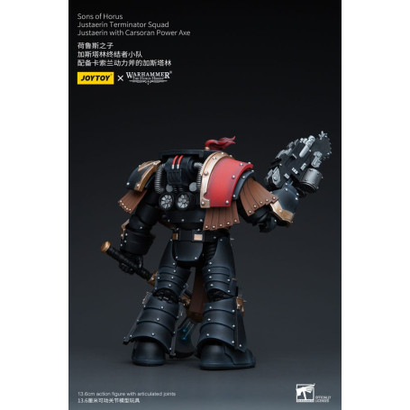 JoyToy - Hijos de Horus - Escuadra Terminator Justaerin - Justaerin con Hacha de Poder Carsoran 1/18 - La Herejía de Horus