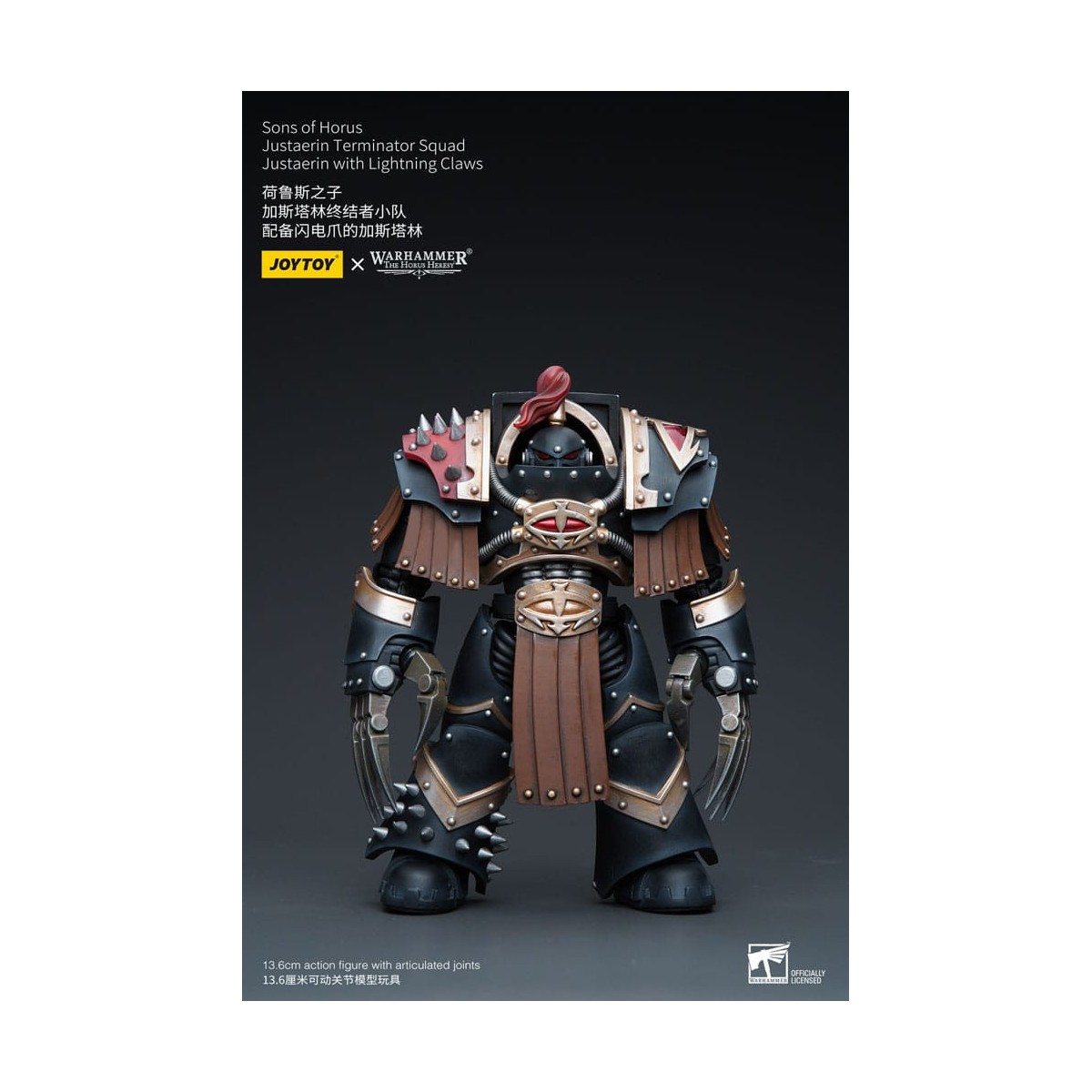 JoyToy - Hijos de Horus - Escuadra Terminator Justaerin - Justaerin con Garras Relámpago 1/18 - La Herejía de Horus