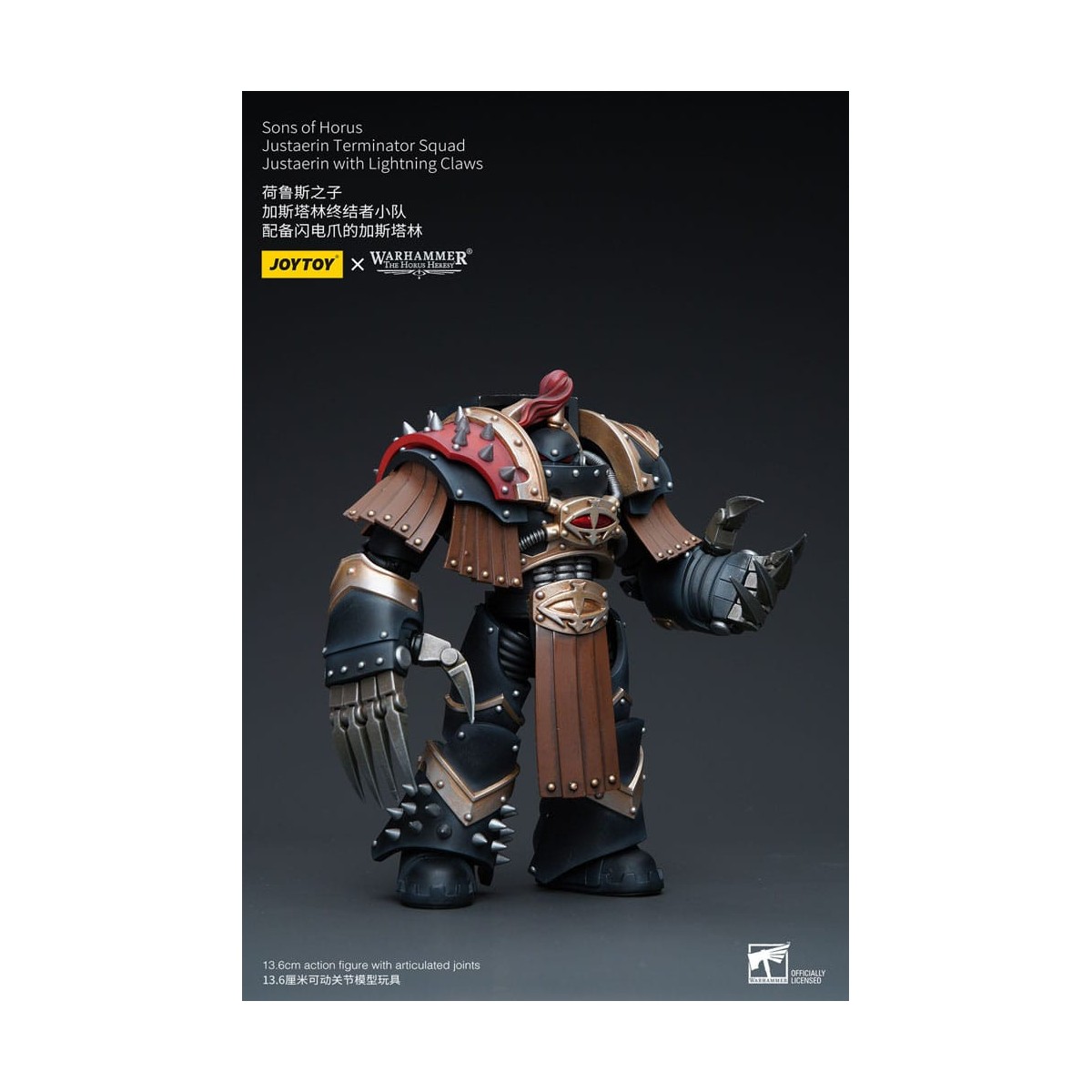 JoyToy - Hijos de Horus - Escuadra Terminator Justaerin - Justaerin con Garras Relámpago 1/18 - La Herejía de Horus
