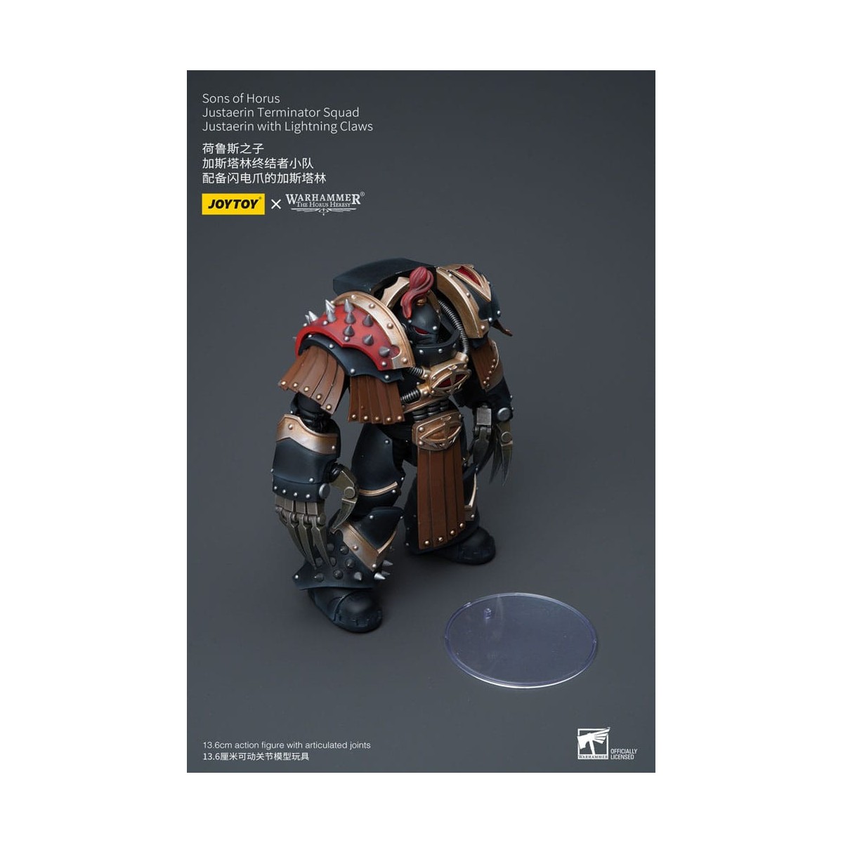 JoyToy - Hijos de Horus - Escuadra Terminator Justaerin - Justaerin con Garras Relámpago 1/18 - La Herejía de Horus